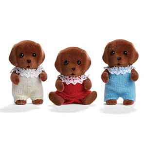 Calico Critters Chocolate Labrador Triplets