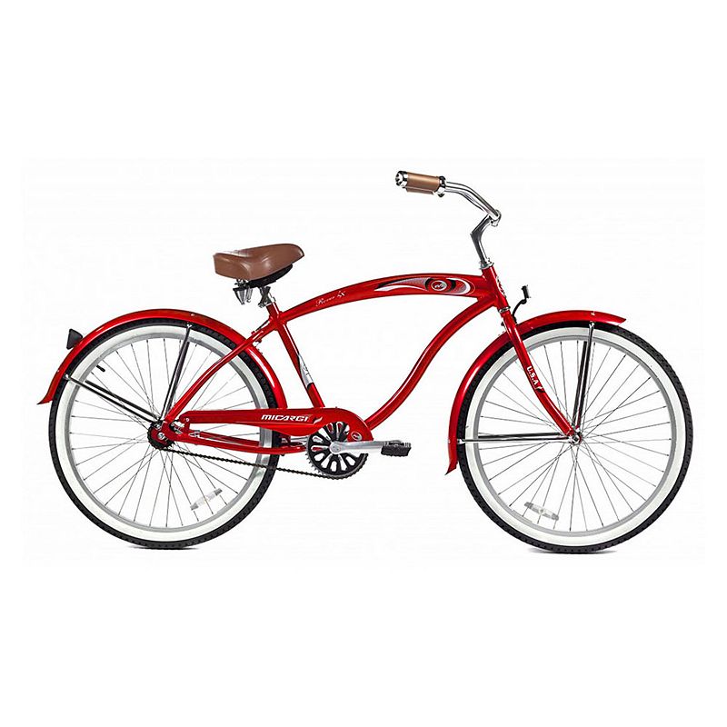 Micargi Rover 26-in. LX Beach Cruiser Bike - Men, Red