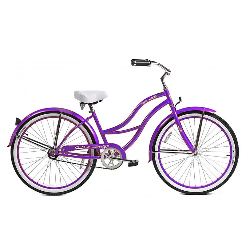 Micargi Tahiti 26-in. Beach Cruiser Bike - Women, Purple