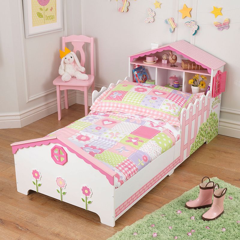 KidKraft Dollhouse Toddler Bed, Multicolor