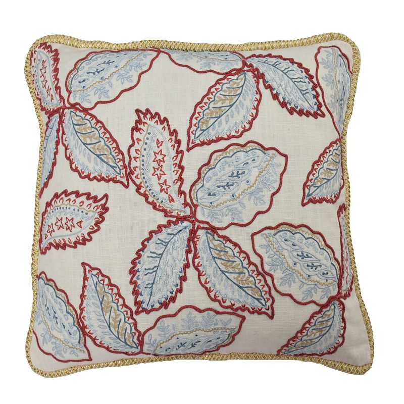 Coastal Embroidered Decorative Pillow Kohl s