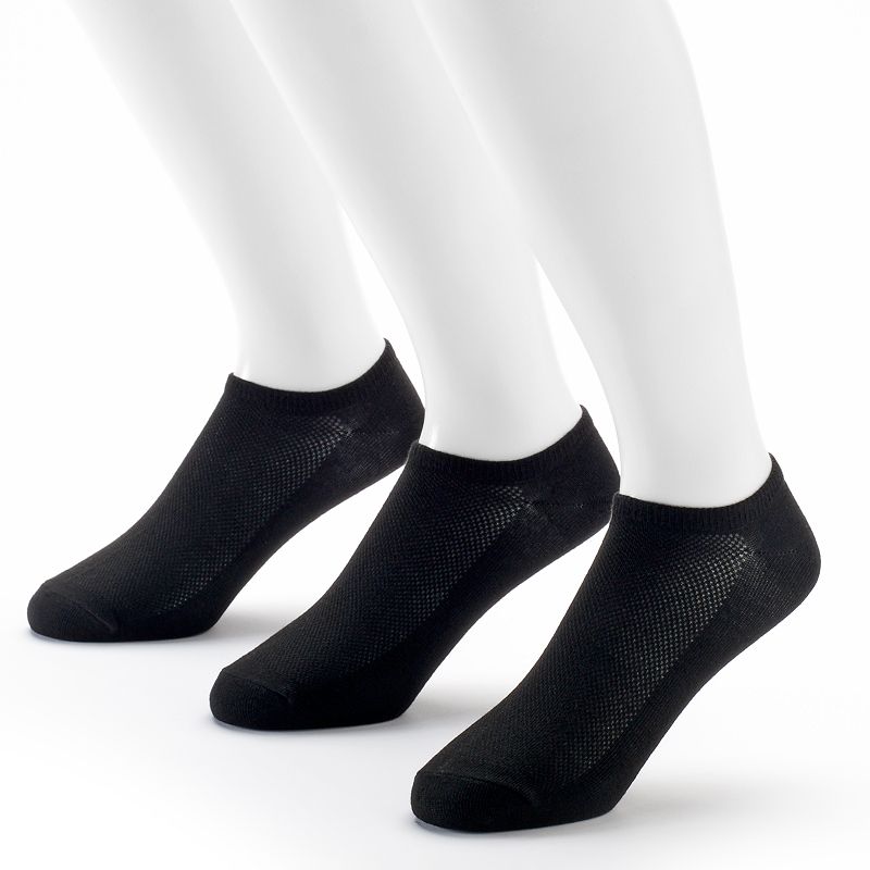 Men's Tek Gear® 3pack Cushioned NoShow Performance Socks with Cinch Sack