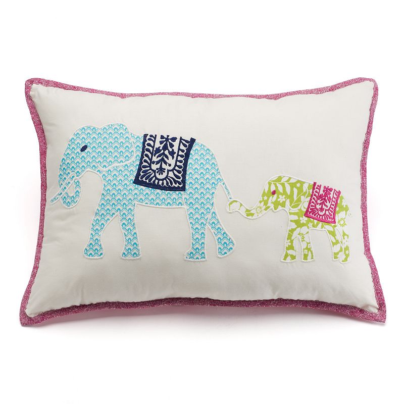 HOME CLASSICS AVERY STATEMENTS REVERSIBLE THROW PILLOW (BLUE)