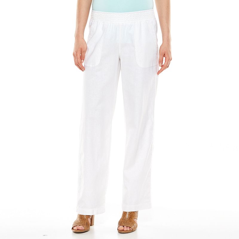 SONOMA LIFE + STYLE LINEN-BLEND SOFT PANTS - WOMEN'S, SIZE: