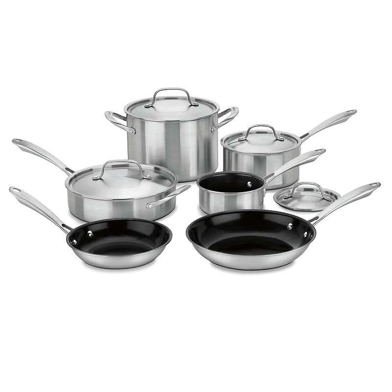 Cuisinart 10-pc. Green Gourmet Tri-ply Stainless Steel Cookware Set