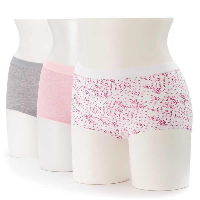 Hanes Ultimate ComfortBlend 3pk. Stretch Xtemp Boyshort Panties 49XT