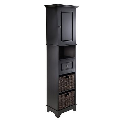 Winsome Wyatt 3-piece Storage Cabinet and Basket Set