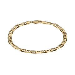 14k Gold Marine Link Bracelet by