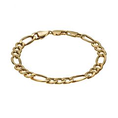 14k Gold Figaro Link Bracelet by