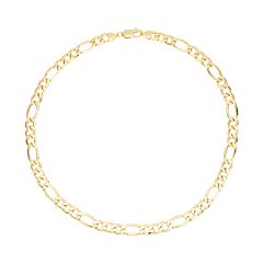 14k Gold Figaro Link Necklace by