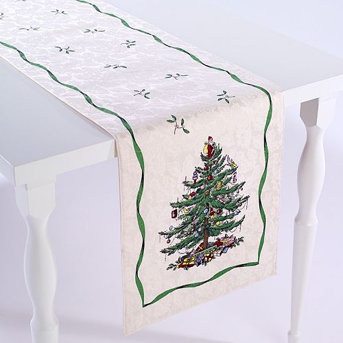 spode Table runner  Spode christmas Runner table Tree Christmas