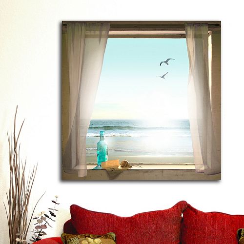 ''Message in a Bottle'' Canvas Wall Art