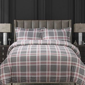 Printed Flannel 3-pc. Luxury Duvet Cover Set