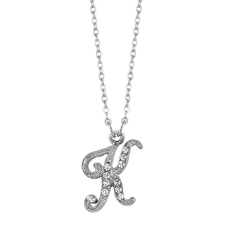 Womens Silver Initial Necklace Kohl's
