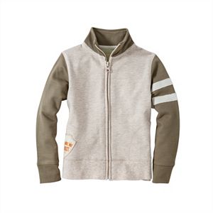 Baby Boy Burt's Bees Baby Organic French Terry Racing Stripe Jacket