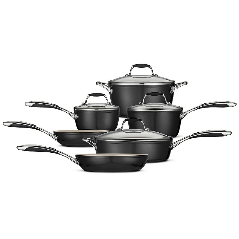 Tramontina Gourmet Ceramica 10-pc. Cookware Set, Black