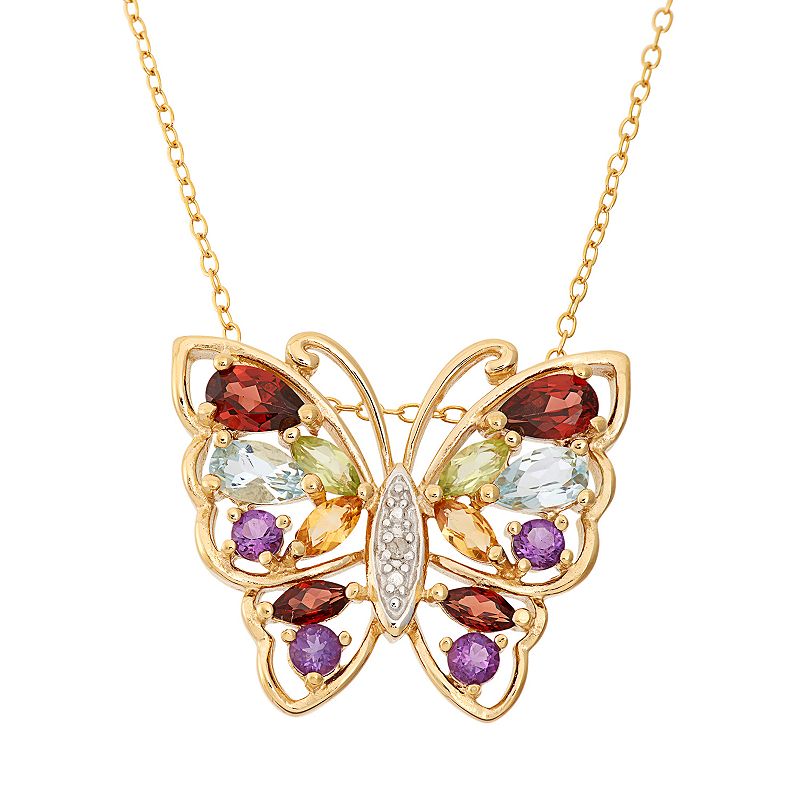 Butterfly Gemstone Necklace Kohl's