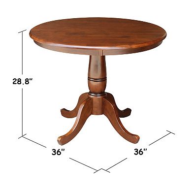 International Concepts 30'' Round Pedestal Table