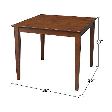 International Concepts Shaker Leg Table