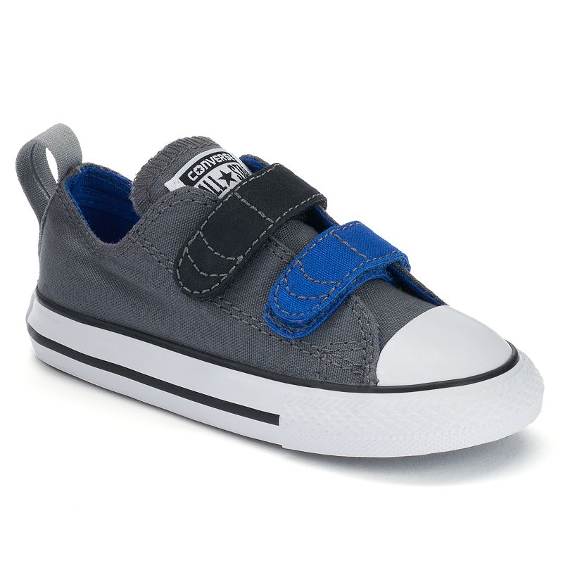black converse with velcro straps