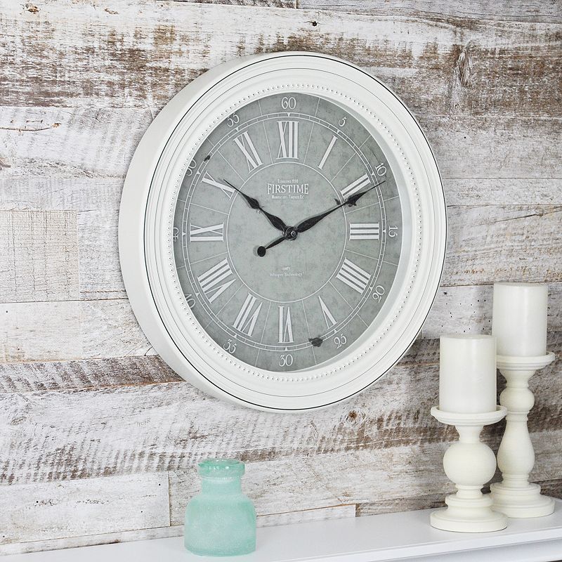 FirsTime Shabby Chic Wall Clock, Multicolor