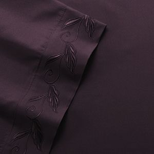Leaf Embroidery Microfiber Sheets