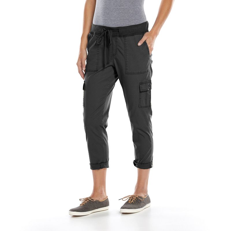kohls womens black pants