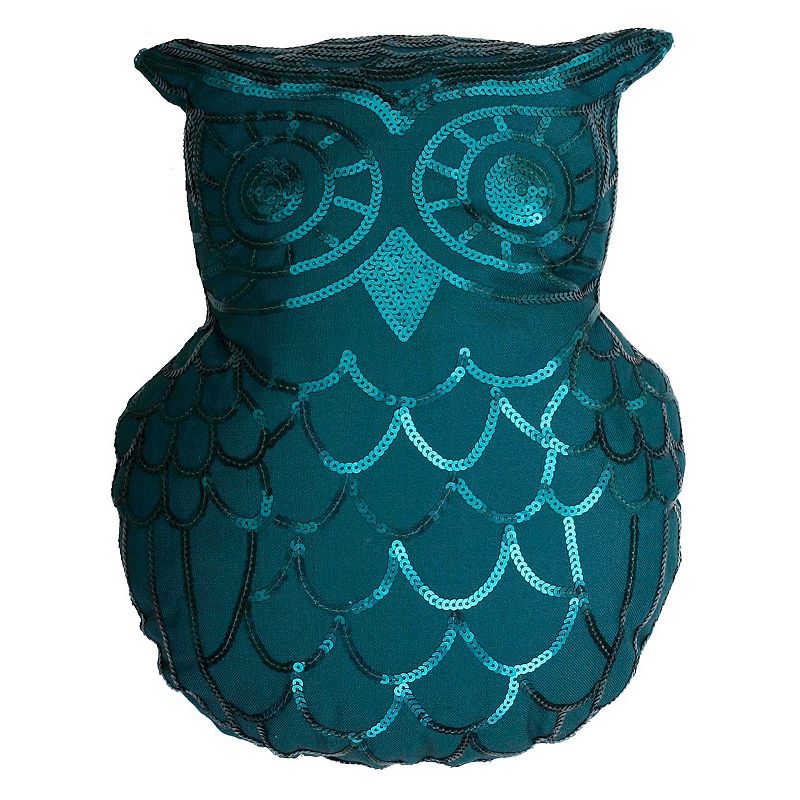 Thro By Marlo Lorenz Marvin Owl Sequin Throw Pillow