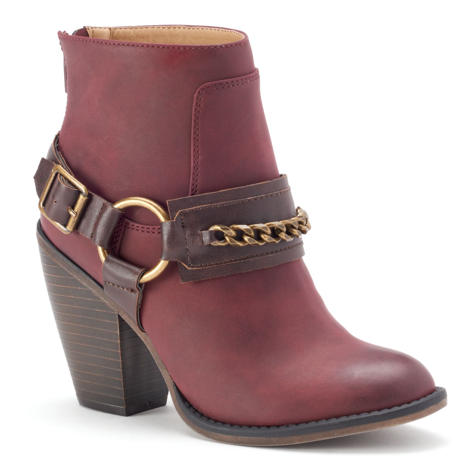 white stuff cherry western ankle boots