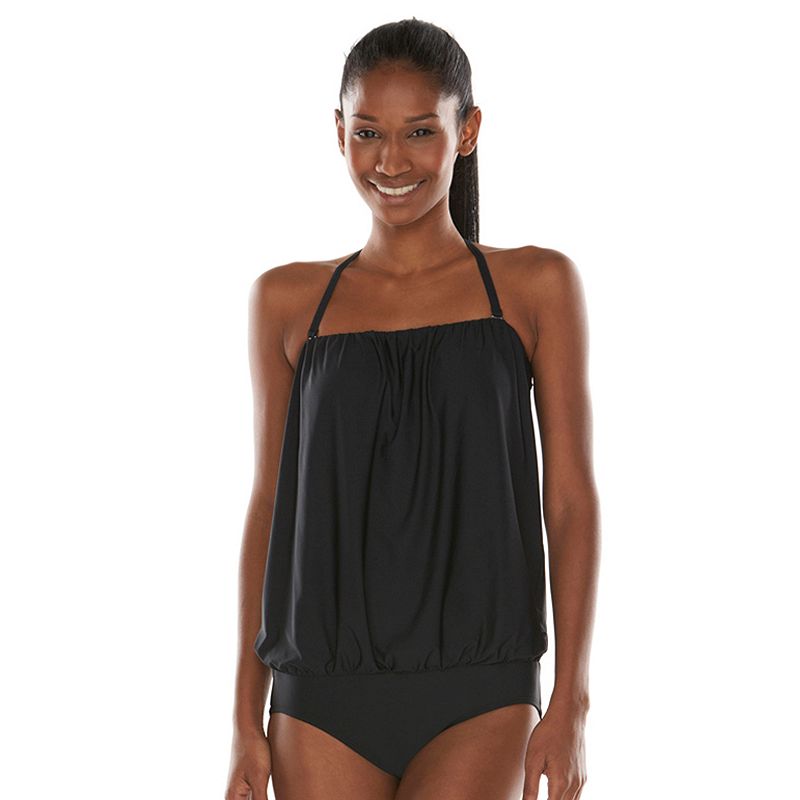 Beach Scene Blouson OnePiece Swimsuit Women's