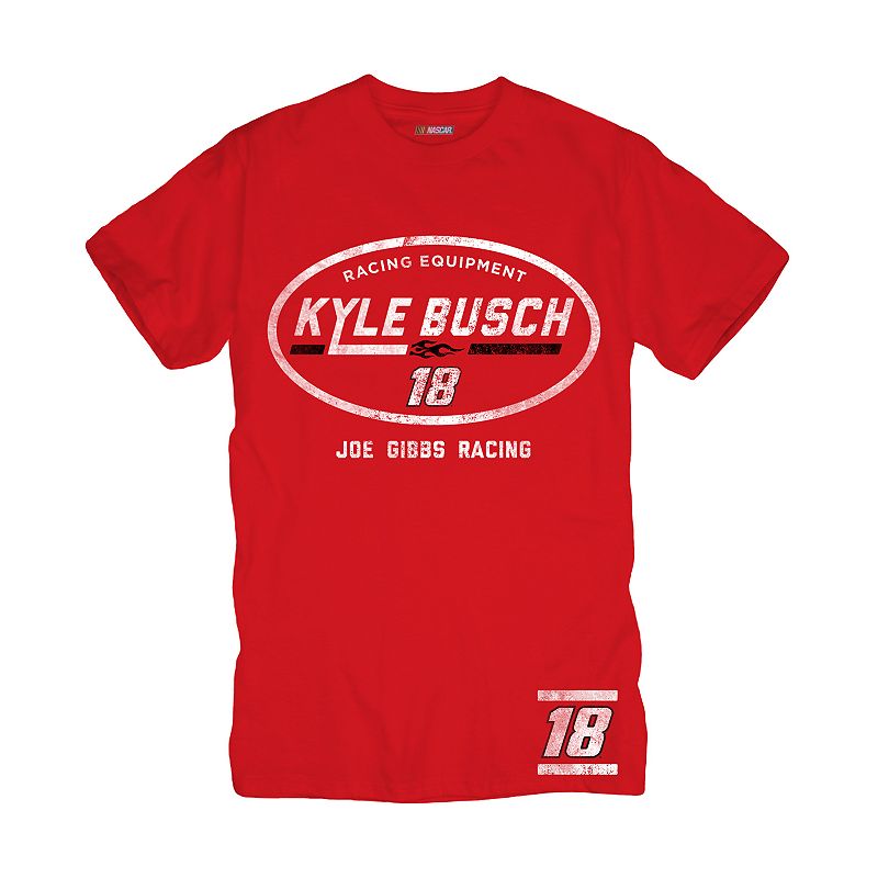 Men's Kyle Busch Vintage Oval Tee, Size: Medium, Red
