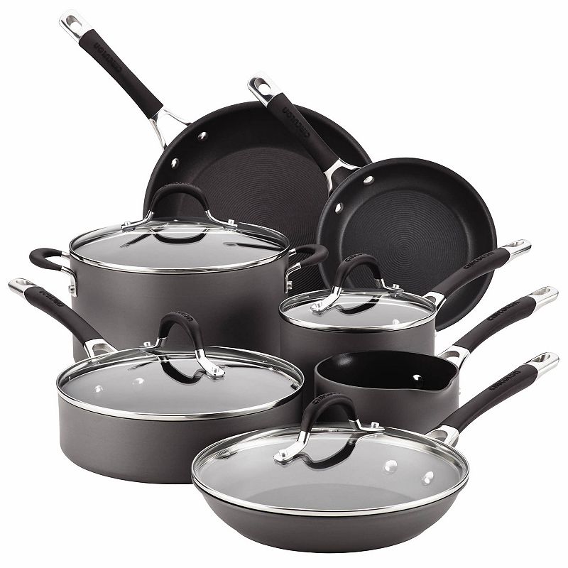 Circulon Momentum 11-pc. Nonstick Hard-Anodized Cookware Set, Black