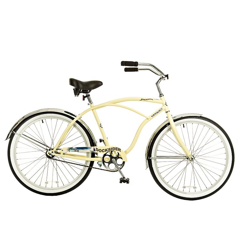 Titan Docksider 26-in. Single Speed Beach Cruiser Bicycle - Men's, Beig/Green (Beig/Khaki)