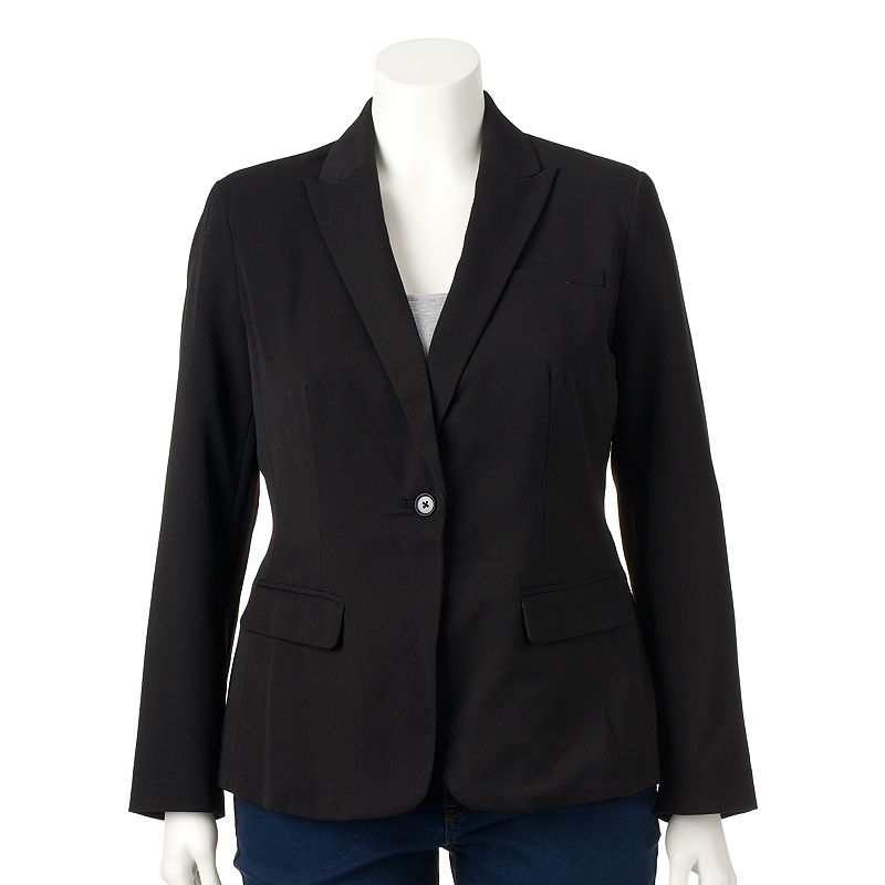 Black Long Sleeve Blazer Kohl's