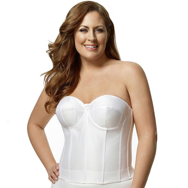 Elila Bra Smooth Strapless FullFigure Longline Bra 6421 Women's