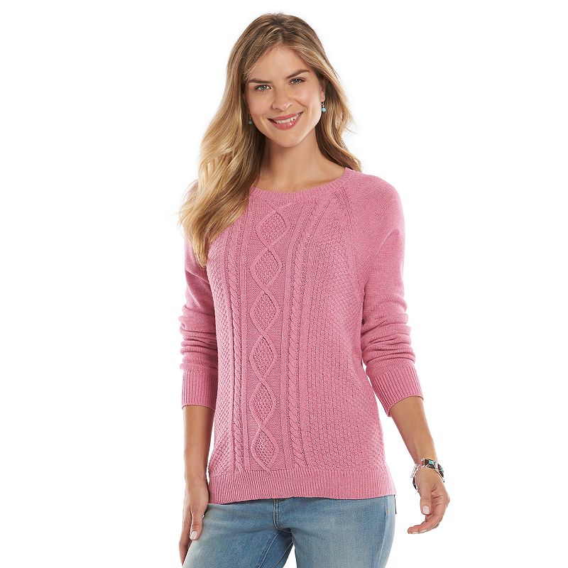 chaps cable knit sweater women's