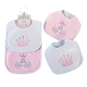 Baby Aspen 2-pk. Little Princess Crown & Carriage Bib Set - Baby Girl
