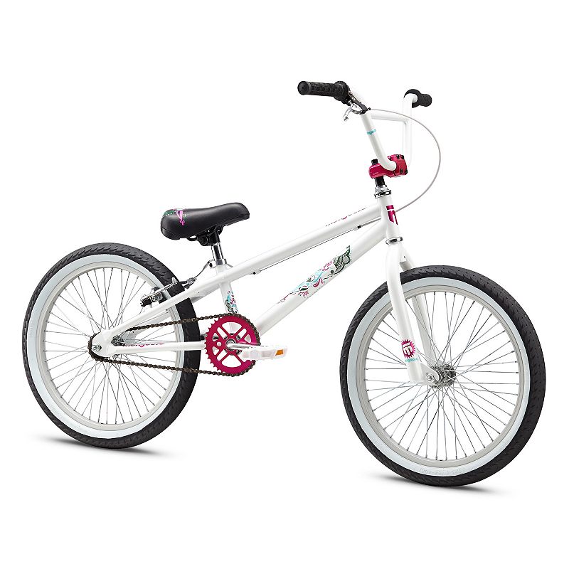 Girls Mongoose LXS 20-in. BMX Freestyle Bike, White