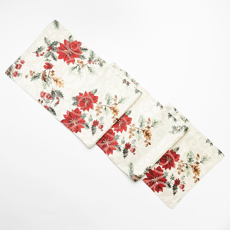 8.5 Poinsettia  Networkâ¢ table Table Runner  runners Juniper kohls  Food