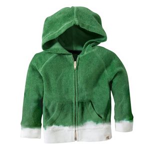 Baby Boy Burt's Bees Baby Organic Dip-Dye Knit Terry Hoodie