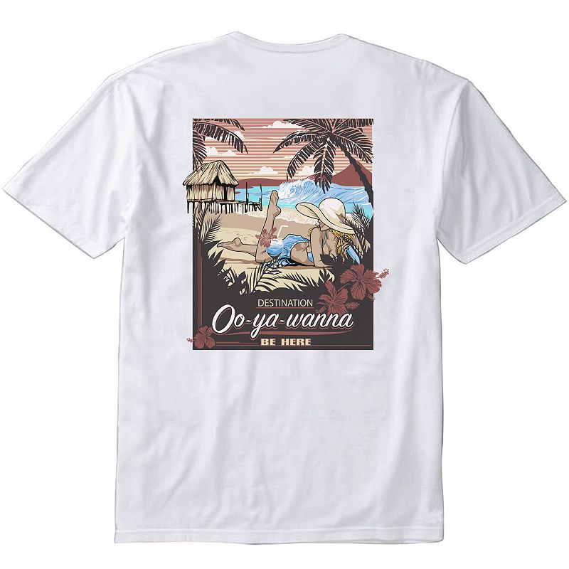 Mens Newport Blue Destination Tee