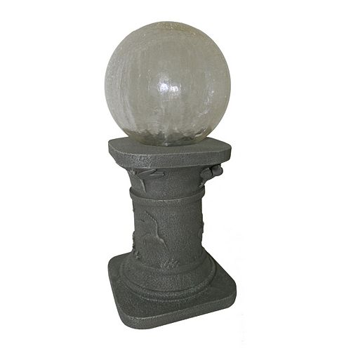 Smart Solar Crackled Glass Color Changing Gazing Ball