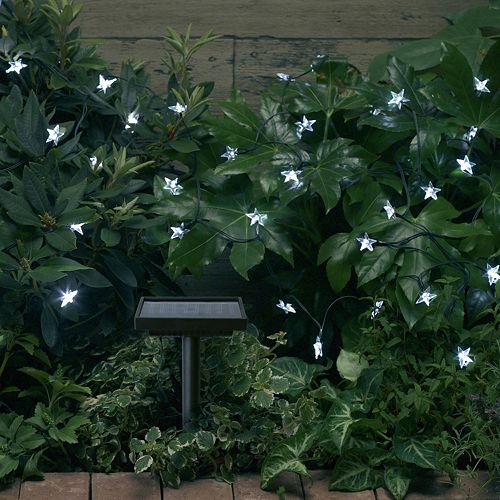 Smart Solar White Stars String Light Decor