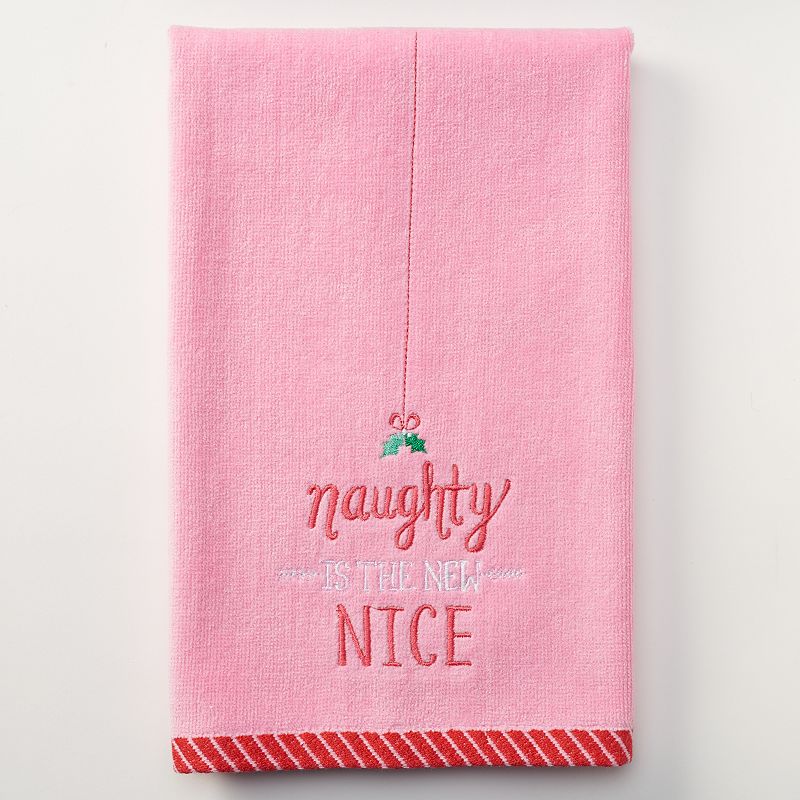 St. Nicholas Square® ''Naughty is the New Nice'' Hand Towel