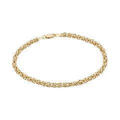 14k Gold Byzantine Bracelet by