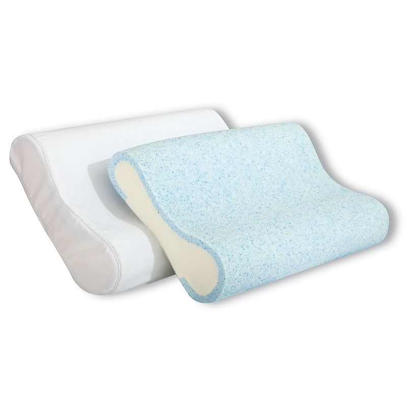 Authentic Comfort Gel Memory Foam Contour Pillow