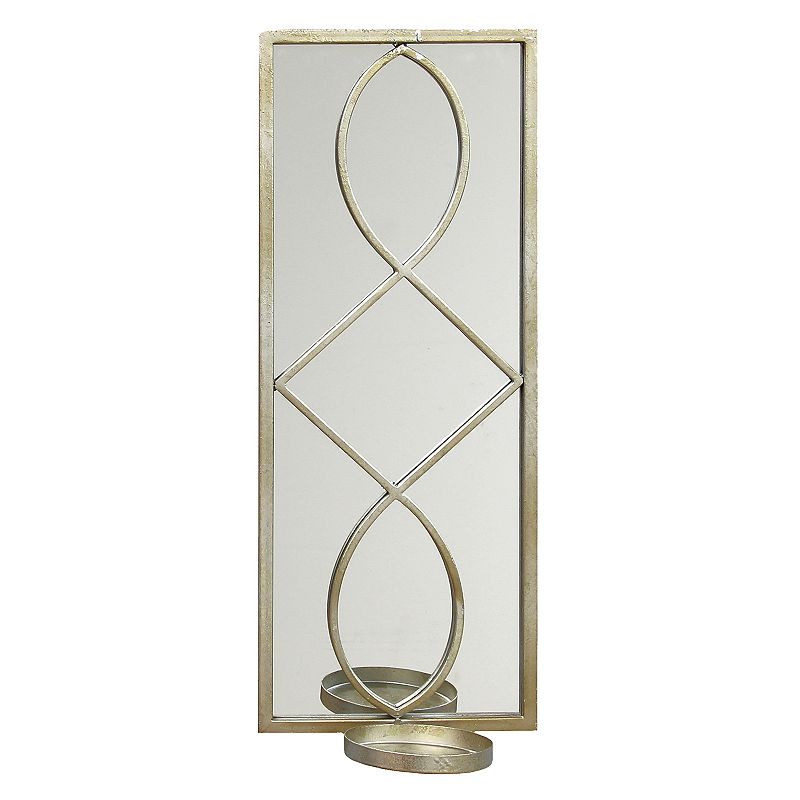Stratton Home Deco Geometric Mirror Wall Sconce