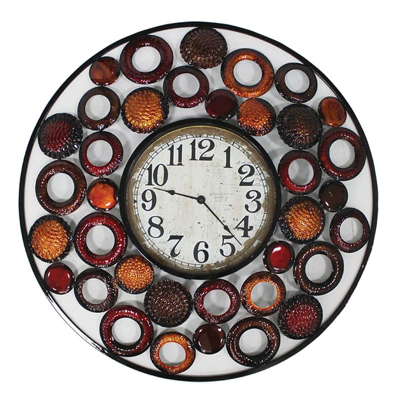 Circles Within Circles Wall Clock, Multicolor