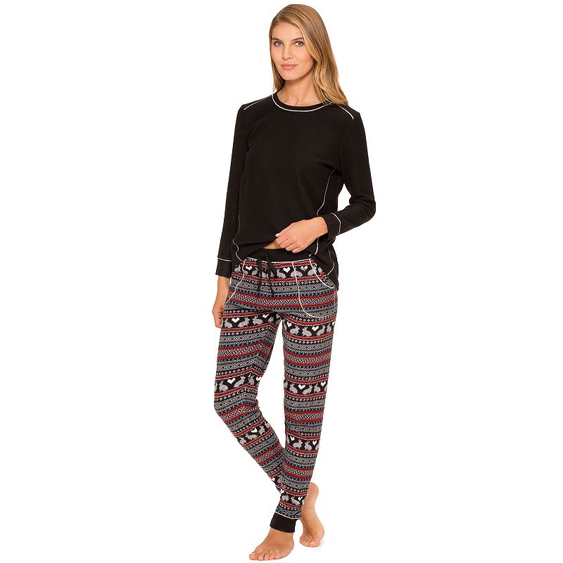 Cuddl Duds Pajamas Chalet Chic Microfleece Pajama Set Women's