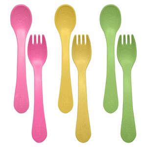 Green Sprouts by i play. 6-pk. Sprout Ware Fork & Spoons